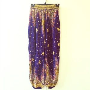 Patterned Harem Pants